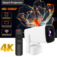HT13 Projector 4K Auto Focus Native 1080P 330ANSI Android 11 BT5.0 5W Speaker Dual-band WiFi6 Mini Projectors PK HY300 Projector