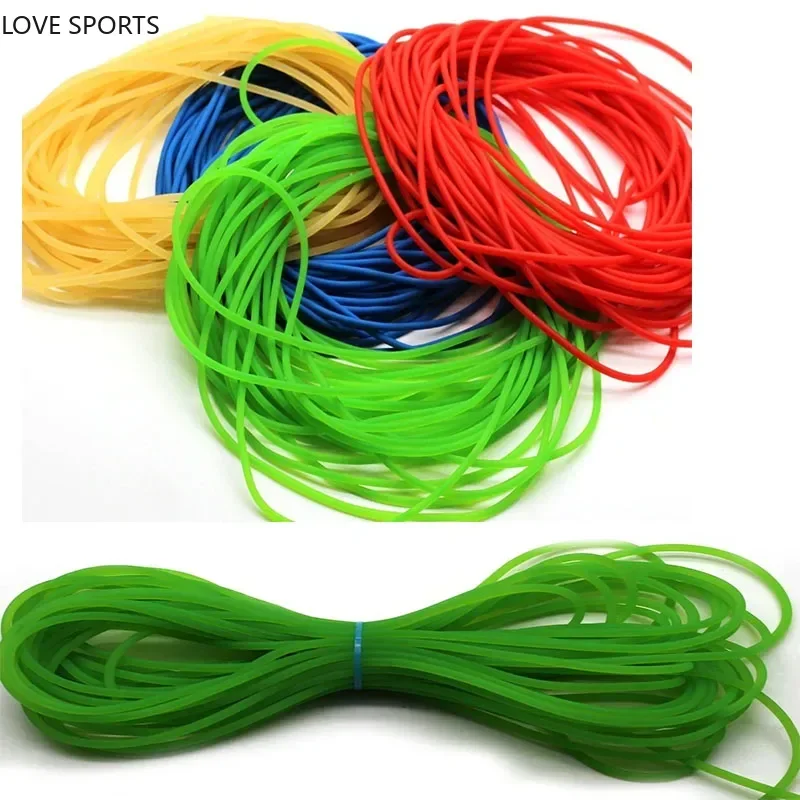 Diameter 2mm Solid Rubber Fishing Line Elastic Band Strapping Line 5M Elastic Tennis Slingshot Rope Tied Line Fishing Gear Gifts