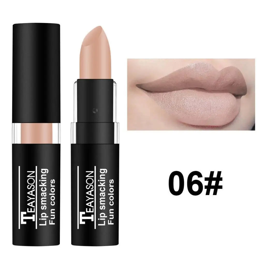 New Fashion 12 Colors Lipstick Matte Lipstick Lip Beauty Nude Lip Gloss Unique Makeup Cosmetics Long Lasting Sexy Lipstick