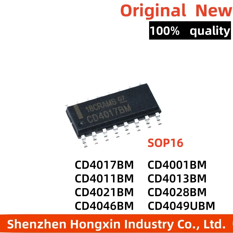 10PCS CD4017BM SOP16 CD4017 SOP HEF4017BT CD4001BM CD4011BM CD4013BM CD4021BM CD4028BM CD4046BM CD4049UBM CD4001 CD4011 CD4013