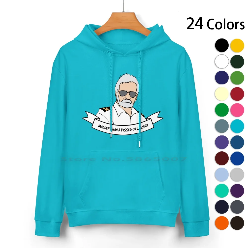 Captain Lee Below Deck Pure Cotton Hoodie Sweater 24 Colors Cap Lee Below Deck Season 6 Captain Lee 100% Cotton Hooded