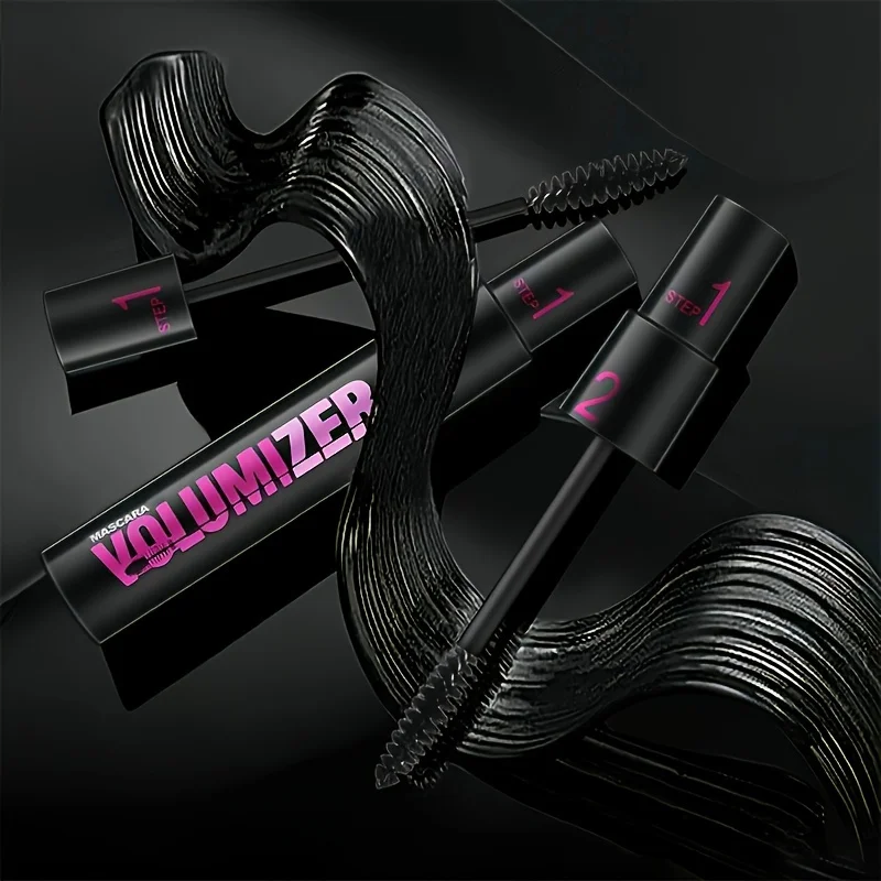 Double-ended mascara, waterproof, long-lasting and not easy to smudge, long and thick 3D mascara