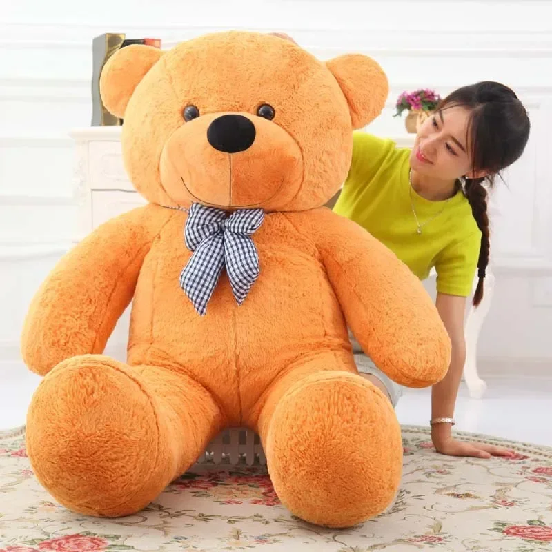 

[Funny]Large size 160/180/200cm 5 colors Full filled Giant America bear doll toy animal teddy bear stuffed plush toy child gift