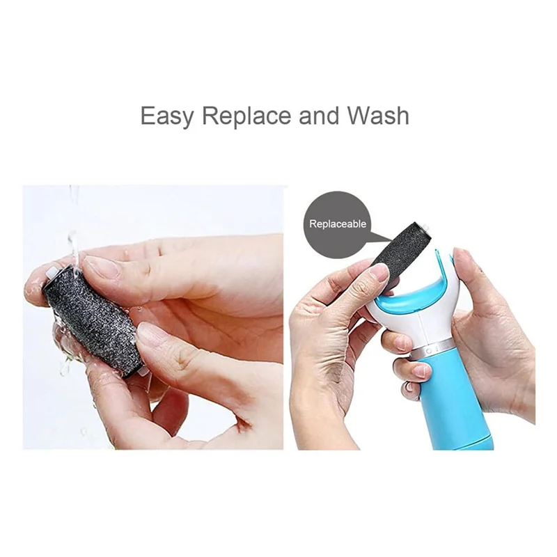 -ABJZ 12 Pack Extra Coarse Replacement Roller For Amope Pedi,Replacement Head Refills Compatible With Amope Pedi Refills