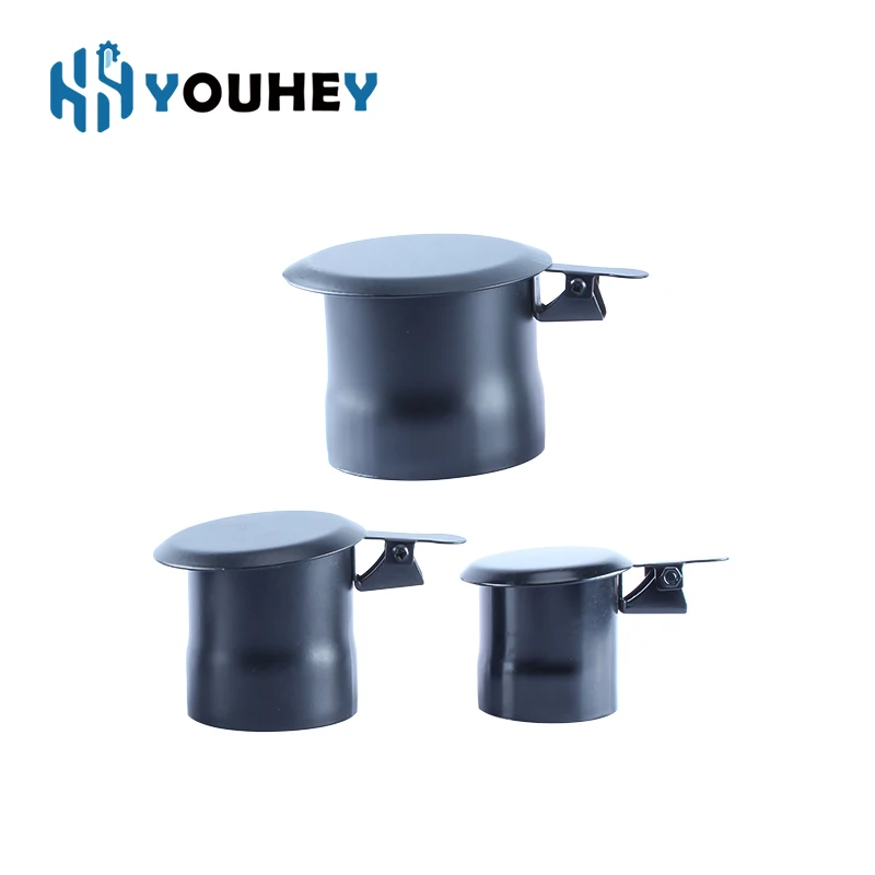 50MM 75MM 60MM Diesel Generator Exhaust Rain Caps Hat Chimney Exhaust Pipe Muffler Rain Cap Flapper Funnel Rainproof Cover