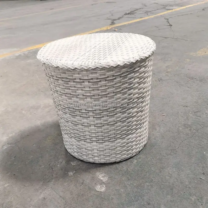 

Aluminum Rattan Outdoor Side Patio Small Round Outdoor Picnic Table