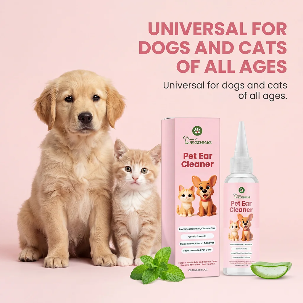 Pet Ear Cleaner - Pembersih Telinga Hewan Peliharaan Menghilangkan Kotoran