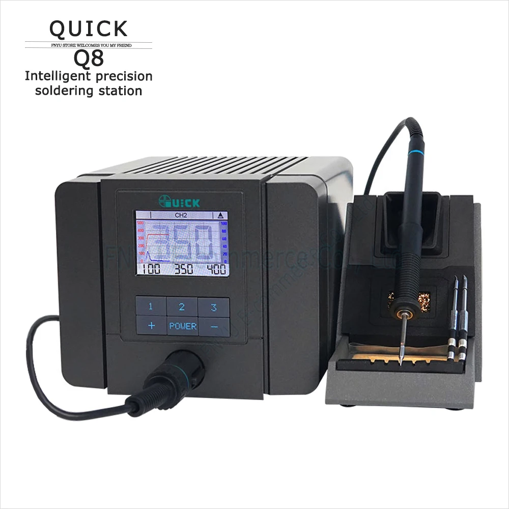 

Soldering Station QUICK Q8 Rapid heating in 2 seconds 150W LCD Digital display Intelligent precision flying lead desoldering