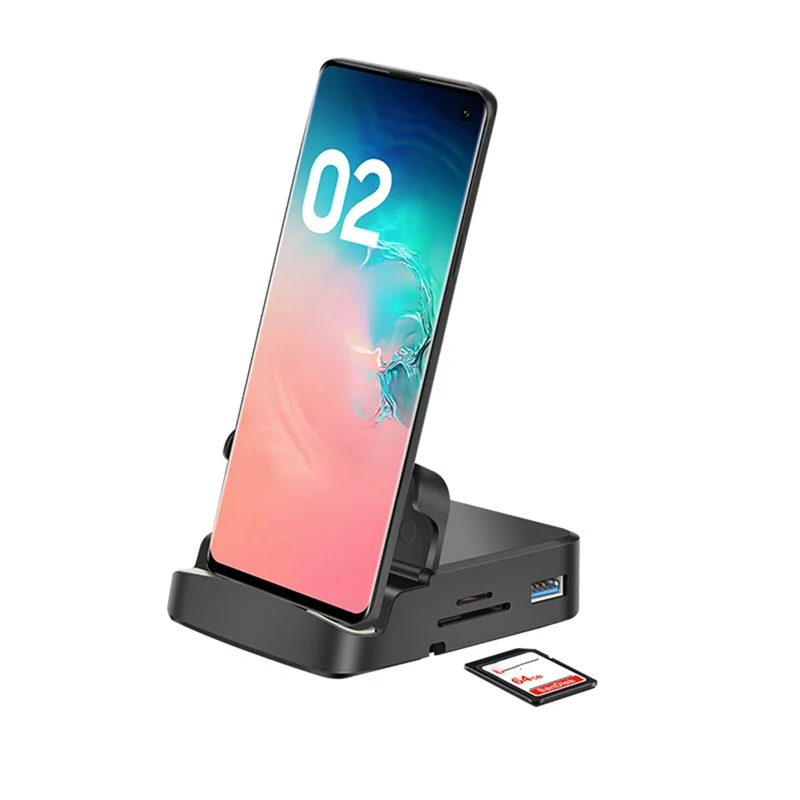 

Exquisite-Docking Station Type C To Hdtv Docking Station Mobile Phone Holder Suitable For Mobile Phone And Laptop USB Expansion