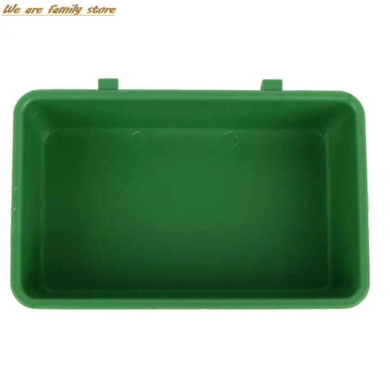 Bañera de plástico para pájaros, cuenco de comida para jaula, comederos para pájaros pequeños, juguetes para loros, 1 unidad