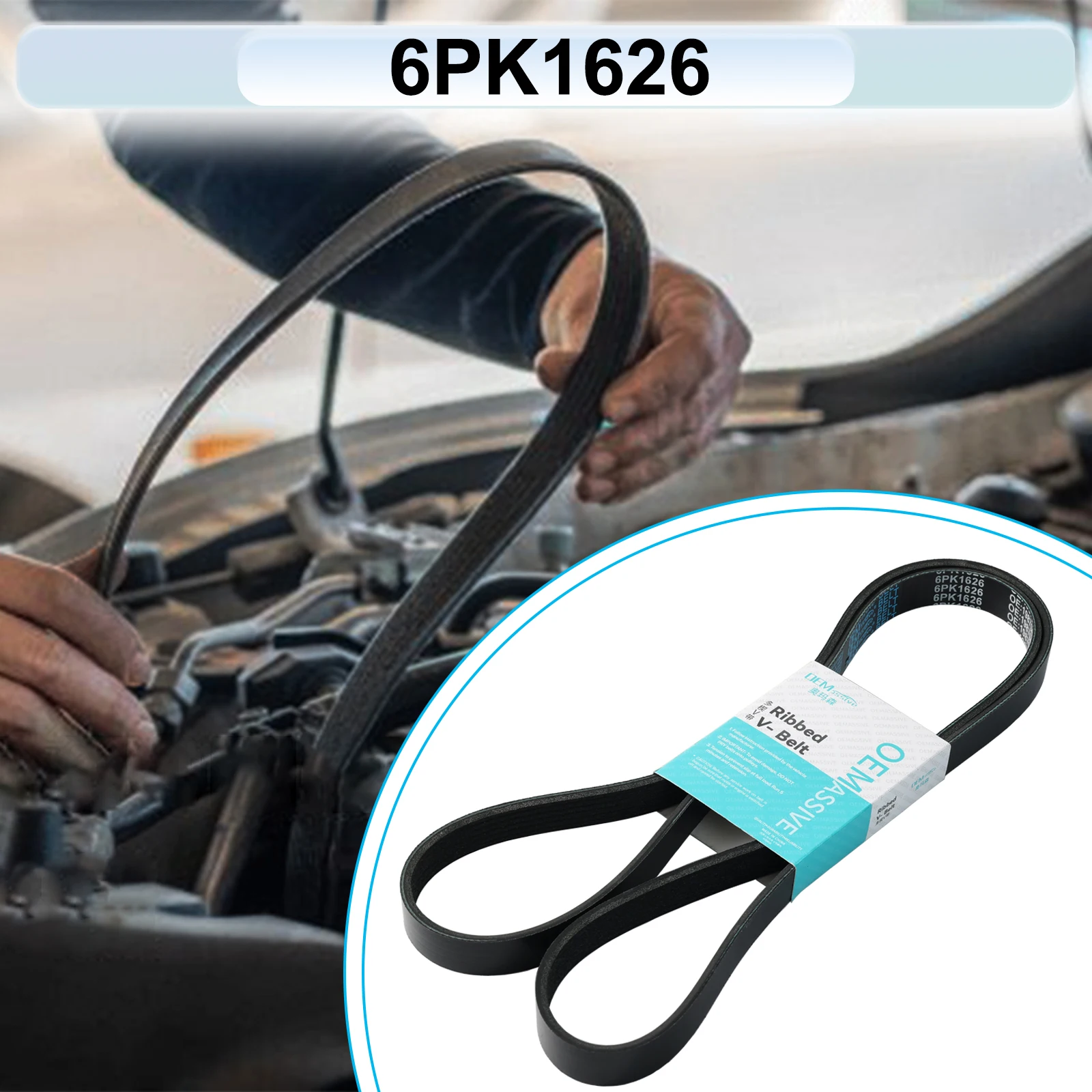 6 Rib Multi V Drive Belt Ribbed V-Belt 6PK1620 6PK1623For VAUXHALL ASTRA Mk IV ASTRA Mk V VOLVO 850 850 Estate 960 II S40 I V40