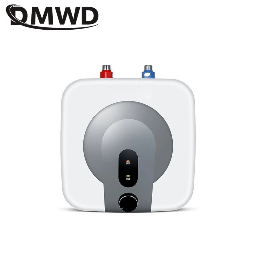 8L 1500W Tipo di accumulo Scaldabagno da cucina Scaldaacqua elettrico Caldaia ad acqua calda Uscita acqua superiore/inferiore per il bagno 110V 220V