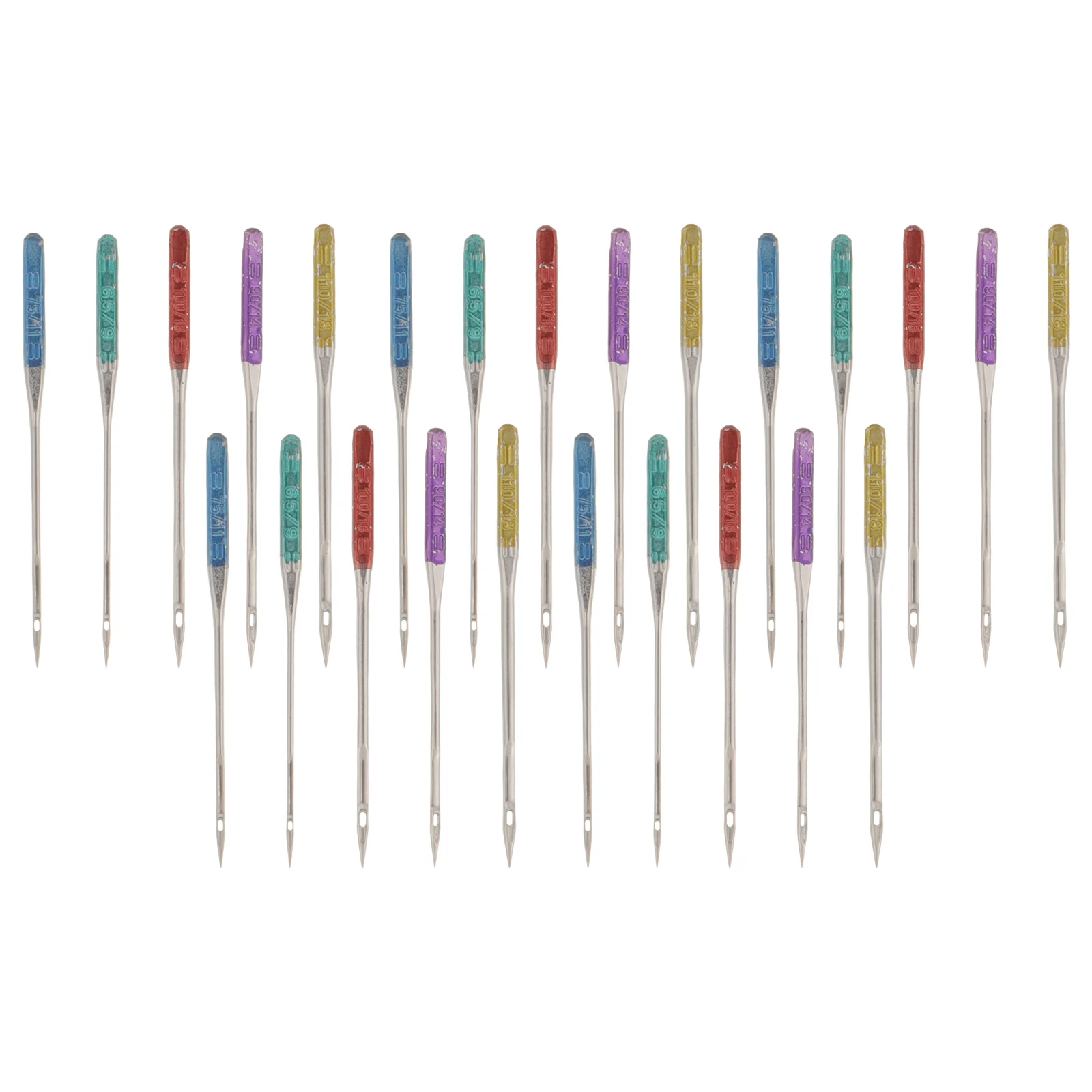 

25pcs Anti-jump Machine Elastic Fabric Sewing Needles Needles Durable Metal Tools for Elastic Fabric Various Sizes 9 11 14 16 18