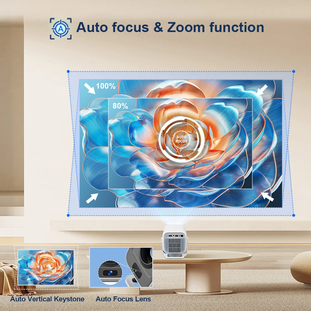 ПРОГAGA PG370 1080P Full HD проектор для фильма WiFi Android проектор 4K PG370 Smart TV домашний кинотеатр мини портативный видеопроектор проектор для дома проектор для фильмов портативный проектор телевизор smart tv
