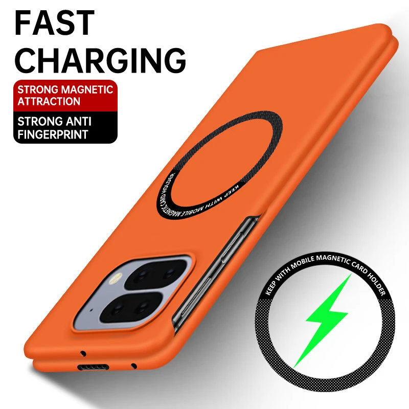 Lightweight Borderless Phone Cases for Google Pixel 10 Pro Fold 5G Fundas Shockproof Magnetic Hard PC Simple Original Back Cover