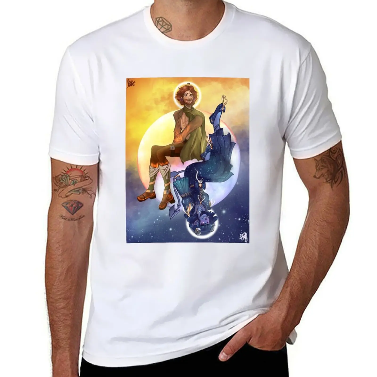 

Caleb and Jester Sun and Moon T-Shirt funny t shirts dark humor t shirts for man graphic vintage