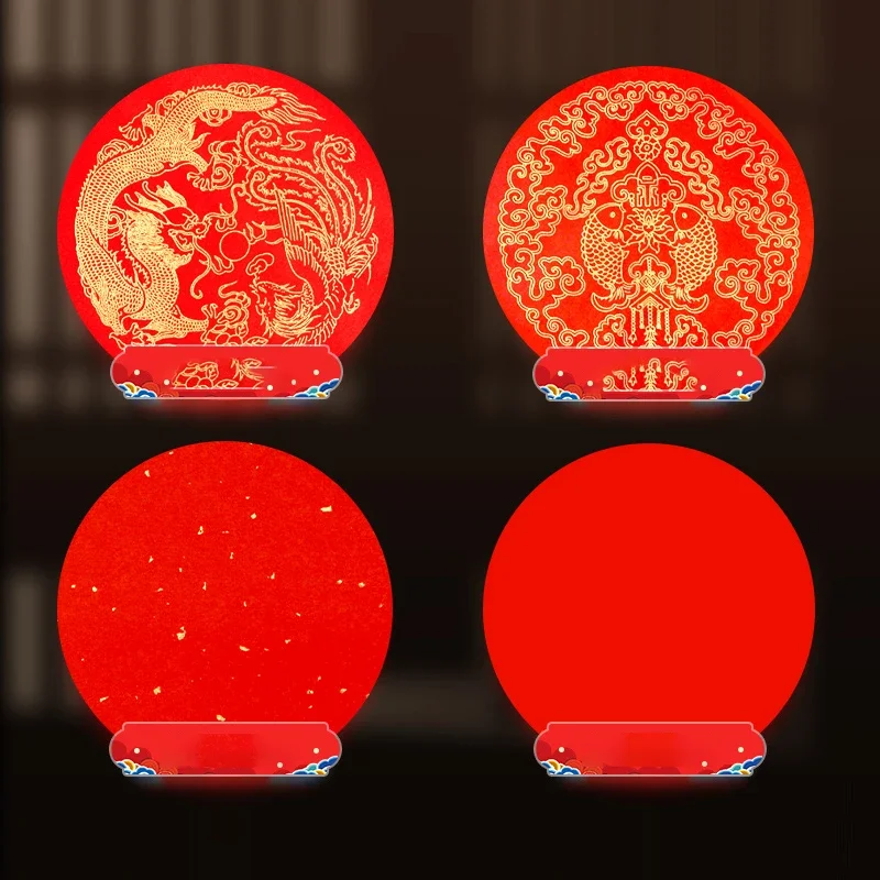 مهرجان الربيع الصيني مخطوطات ورق شوان الأحمر فارغة رشاقته مقاطع صينية ورق الأرز Chunlian السنة الجديدة باب حفلات الزفاف #5