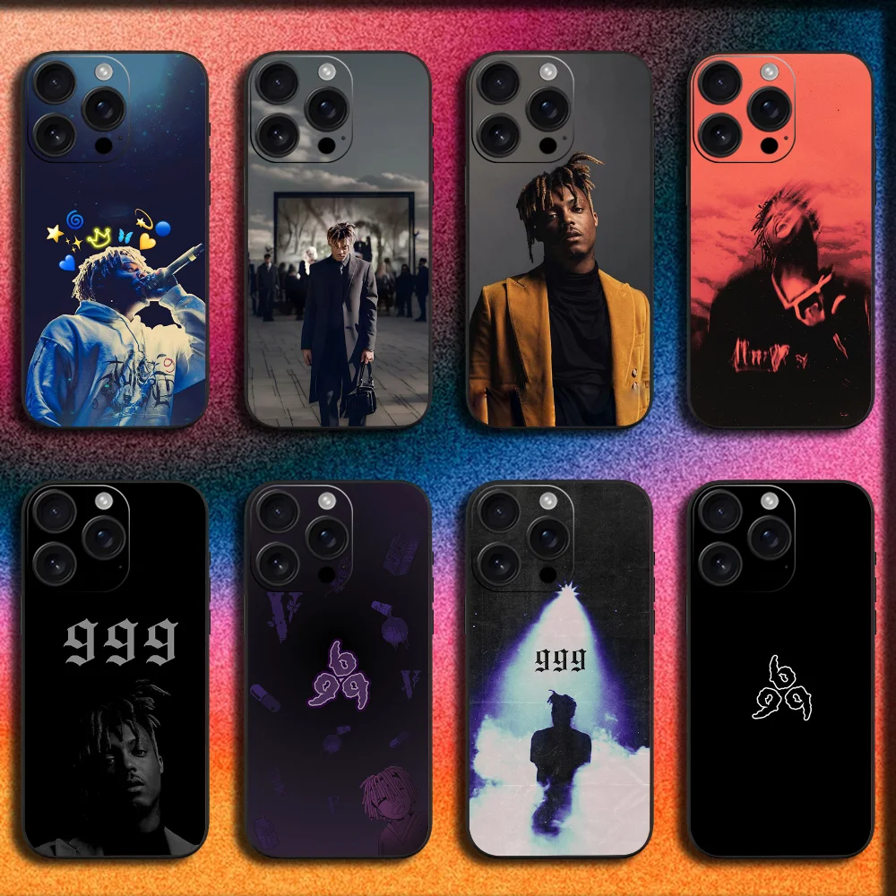 

Singer J-Juice W-WRLD 999 Phone Case For iPhone 16,15,14,13,12,11,Pro,XS,Max,XR,Plus,E,Mini Soft Black Cover