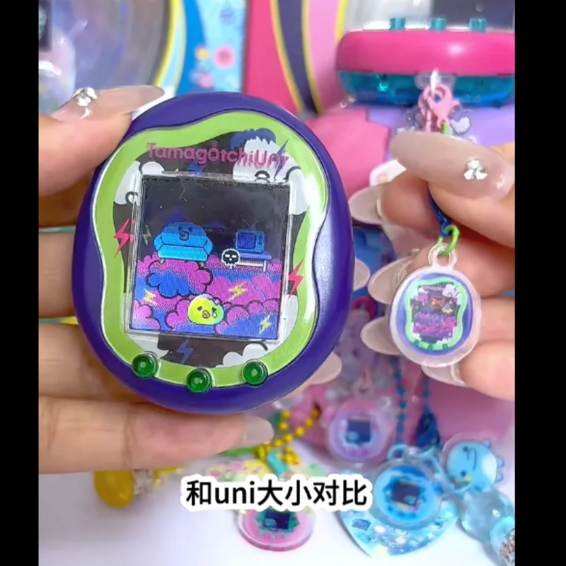

In Stock Original Tamagotchi Uni Paradise Mini Amusement Park Happy Garden Staubstecker Accessory Chain Collecting Toys Gift