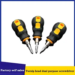 Screwdriver Kit Set Mini Small Portable Radish Head Screw Driver Precision Car Repair Tools Transparent Handle Repair Hand Tools