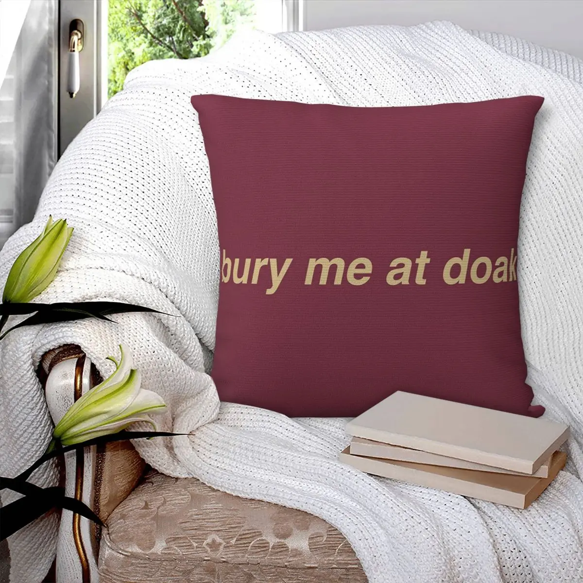 Bury Me At Doak Square Pillowcase Pillow Cover Polyester Cushion Decor Comfort Throw Pillow for Home Bedroom