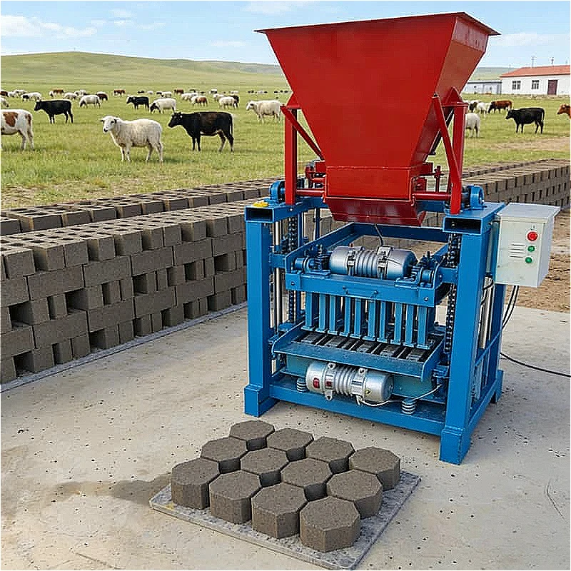 Small Brick Making Machine Mini Manual Cement Concrete Block Maker for Hollow Paver Interlock Brick Home Garden Shed Customized