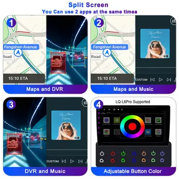 LEHX 2din 安卓 14 Carplay 適用於豐田 Auris Corolla 2006-2012 的車用收音機多媒體播放器 GPS WIFI 安卓車載主機 10 最佳銷售 Auris CarPlay - №3