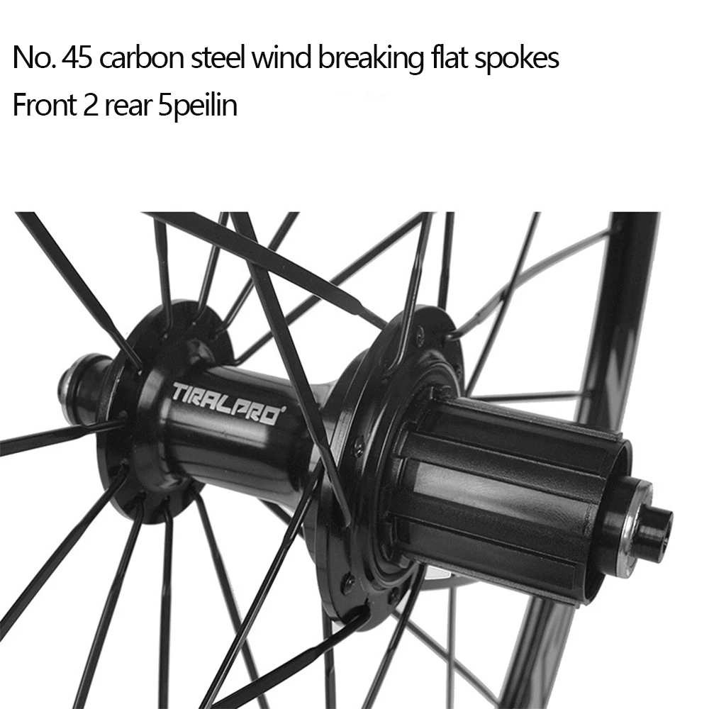 Road Wheel Set 700C Aluminum Alloy 5 Pelin Wheel Rrim 144 Rings Six-jaw Knife Rim Hub Flat Spokes