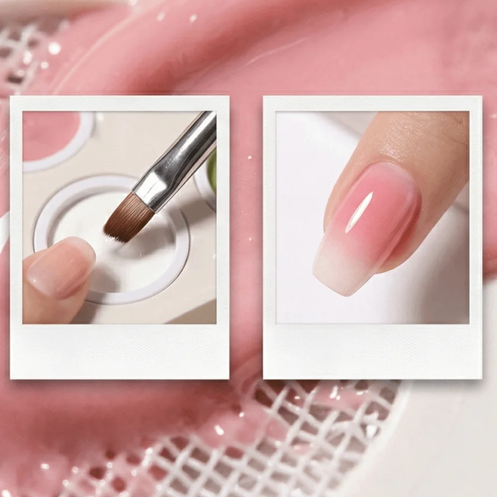 Mini 4-in-1 Pat Ombre Gel-Nagellack, 6 Farben, solider, leicht aufzutragender Farbverlaufsgel, französische Maniküre, Nagellacke, Farbgel für Nagelkunst, für Damen – Detail 5