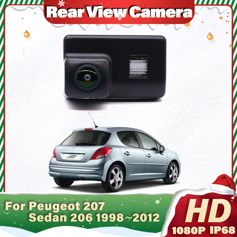 Car Rear View Back Up Camera For Peugeot 207 Sedan 206 1998~2012 Full HD CCD Night Vision Reverse Parking Camera Waterproof