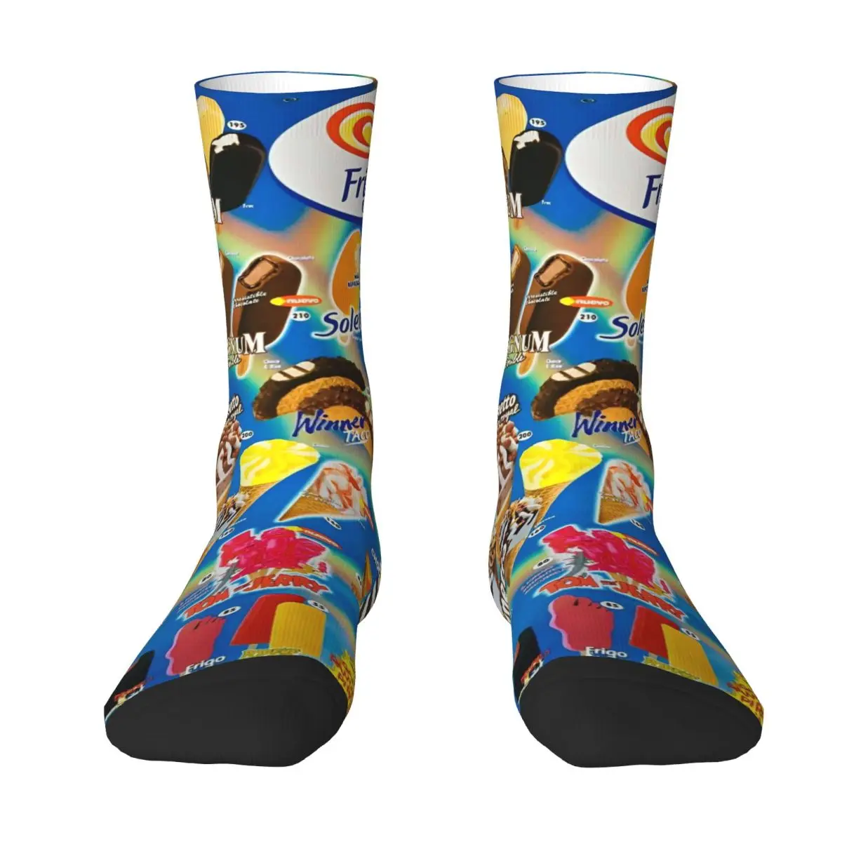 Sweet Ice Cream Socks British Casual Stockings Spring Non Slip Women Men Socks Warm Soft Printed Outdoor Socks