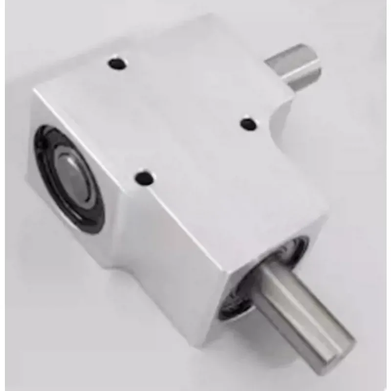 90 Degree Commutator Corner Turner Helical Bevel Gear Box Miniature Speed Ratio 1 1 Single Double Output Shaft Diameter 15 Mm