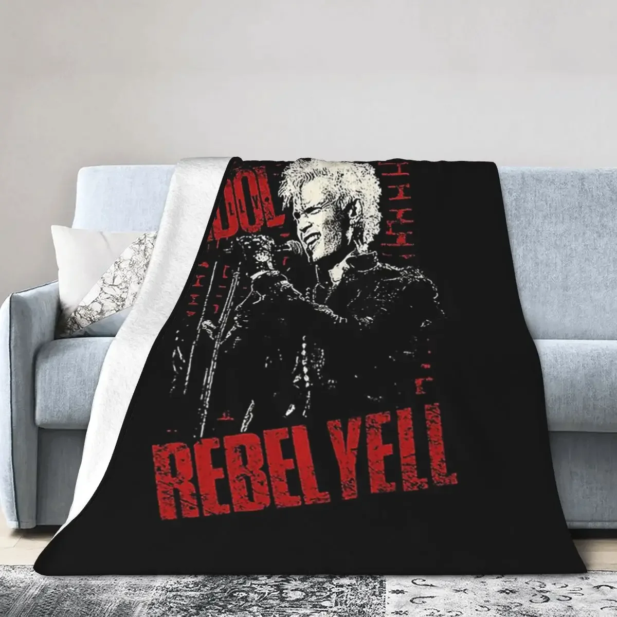 

Billy Idol Blankets Soft Warm Flannel Throw Blanket Cover for Bed Living room Picnic Travel Home Couch