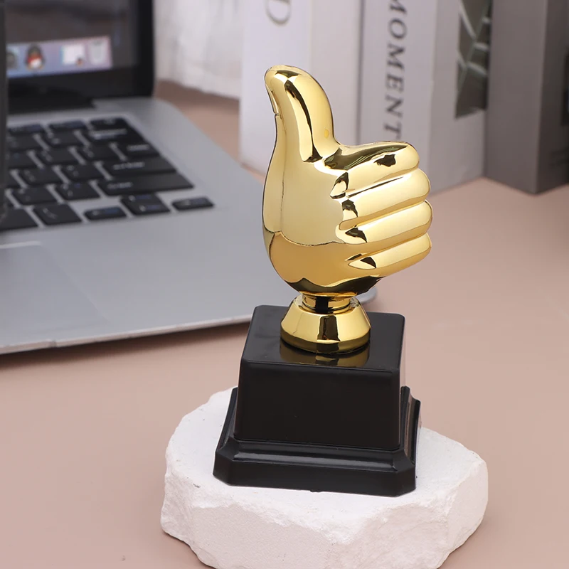 

Awesome Thumbs Trophy Award Souvenir Plastic Toy Party Award Trophies Competition Winner Mini Trophy Show Competition Gift