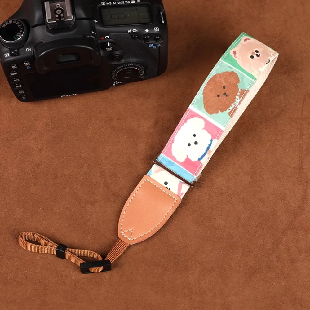 

Cartoon Dog Camera Quick Adjustment Strap Cute Lanyard SLR Micro Single Camera Lanyard Anti Slip Strap Camera Accessories Gift