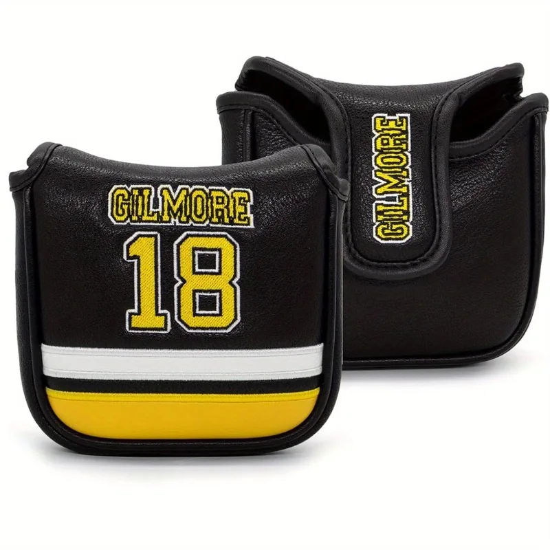 Golf Club Head Cover, Golf Putting Cover, Digital '18' Design, Stylish Golf Accessory Head Cover, Dustproof and Durable