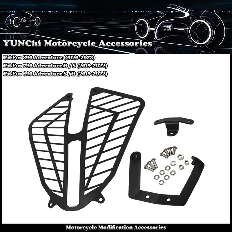 Fit For KTM 390/790/890 ADV Adventure R/S 2019-2022 2023 Motorcycle Accessories Front Headlight Grille Guard Cover Protector