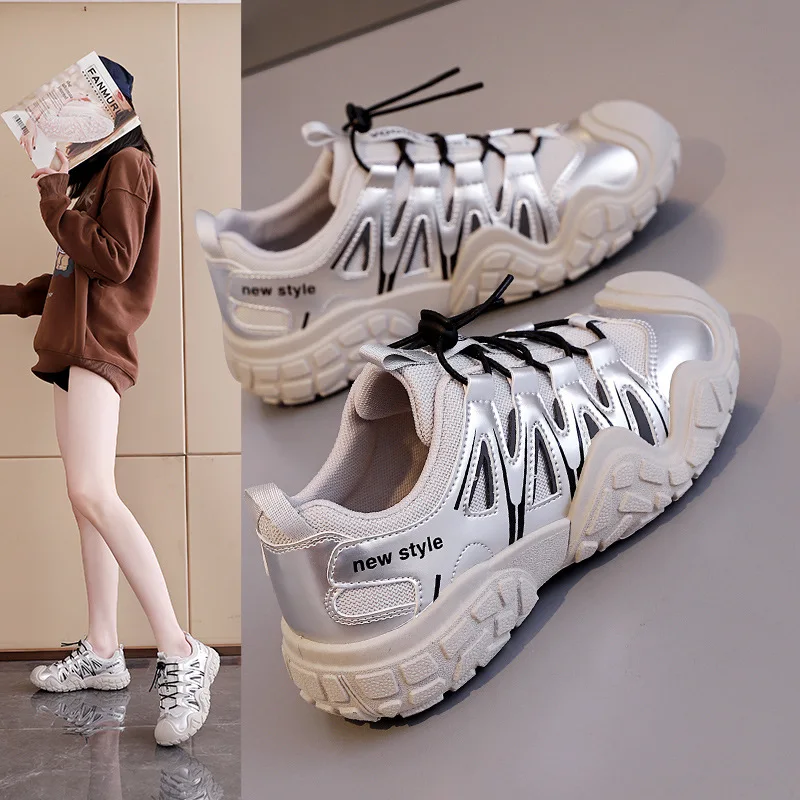 

Ladies Vulcanized Shoes Fashionable and Comfortable New Versatile Student Hiking Casual Forrest Gump Sports Board Shoes
