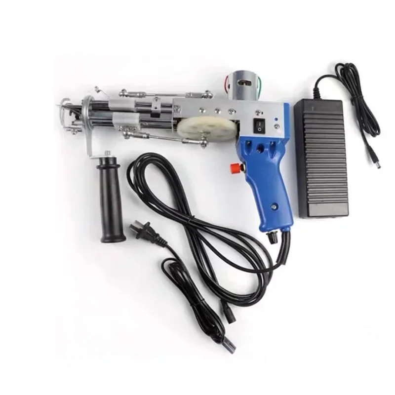 2021 Electric Carpet Tufting Gun Hand Gun Weaving Flocking Machine for Loop Pile Cut Pile Carpet Crafting