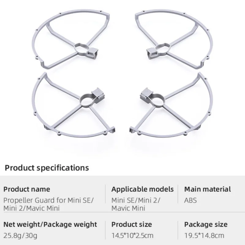 Propeller Guard for DJI Mavic Mini 2 Mini SE Drone Quick Release Propeller Protective Ring Protector Cage Drone Accessory