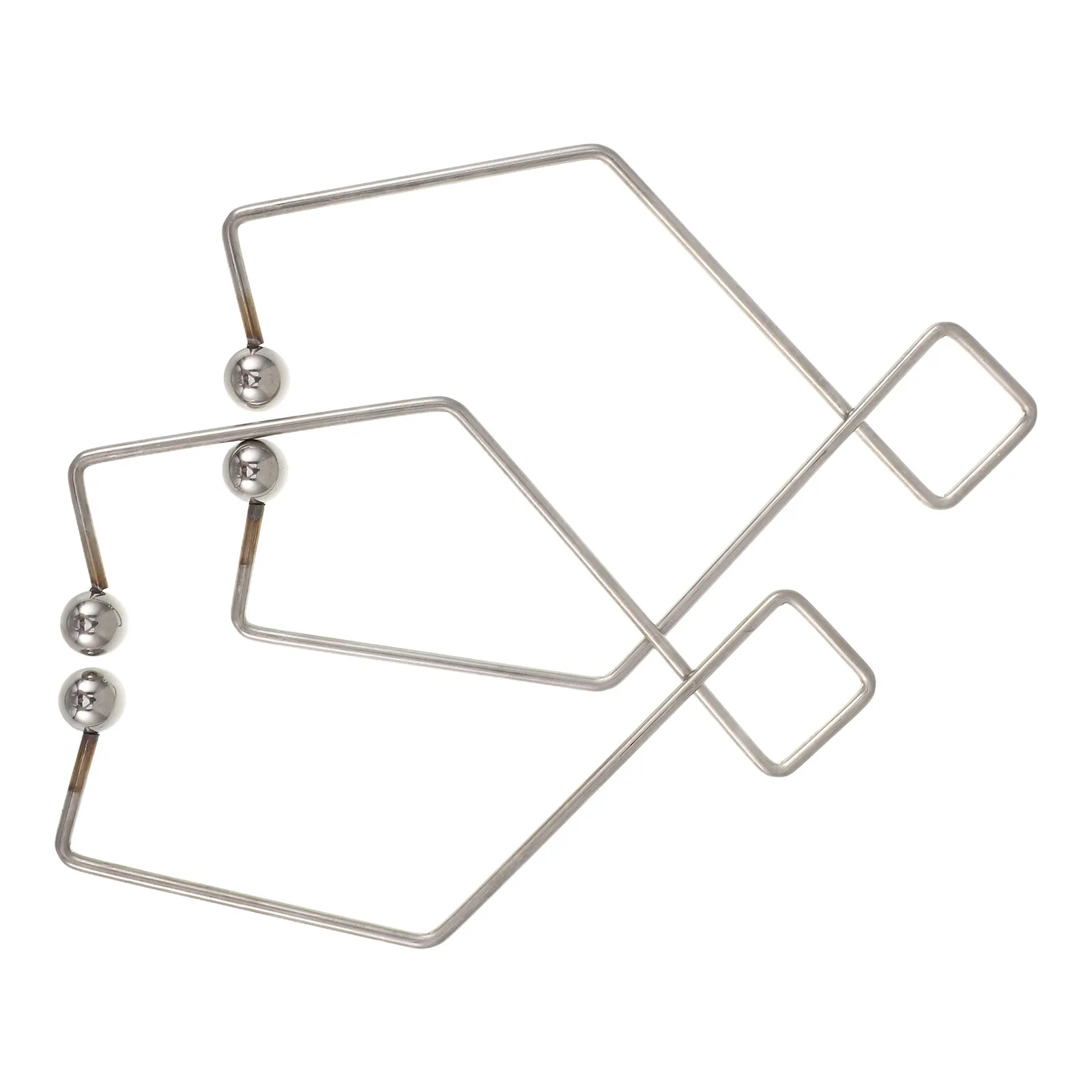 Stainless Steel Acupressure Ear Clip Adjustable Polished Clamp for Self Massage Ear Point Wellness