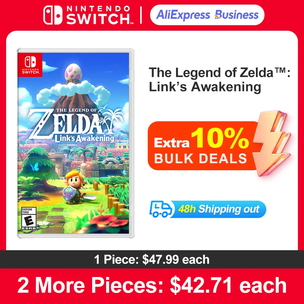 

The Legend of Zelda Link's Awakening 100% Оригинальные игровые карты, приключения, жанр для Switch OLED