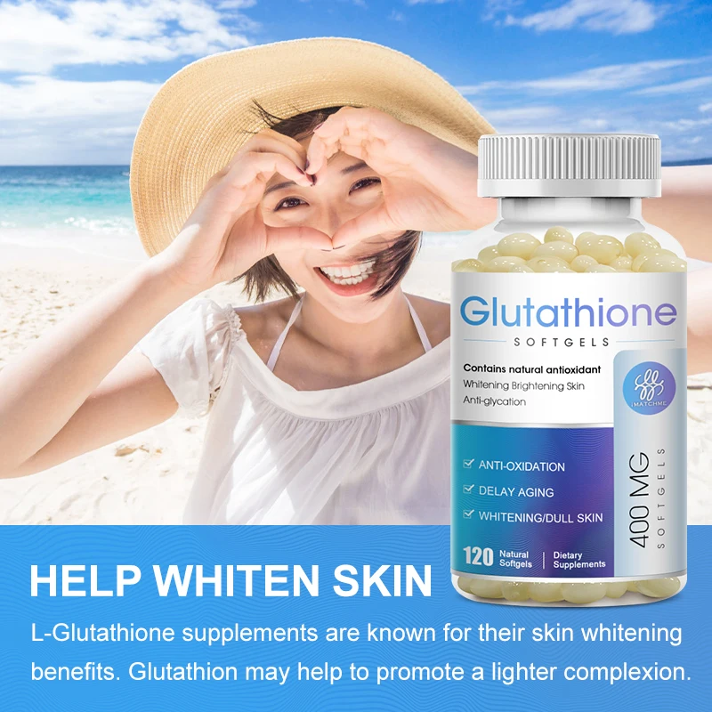 Glutathione Supplement Support Whitening Skin & Anti-aging and Boost Immune, Provide Cell Energy,  Freckle Removing