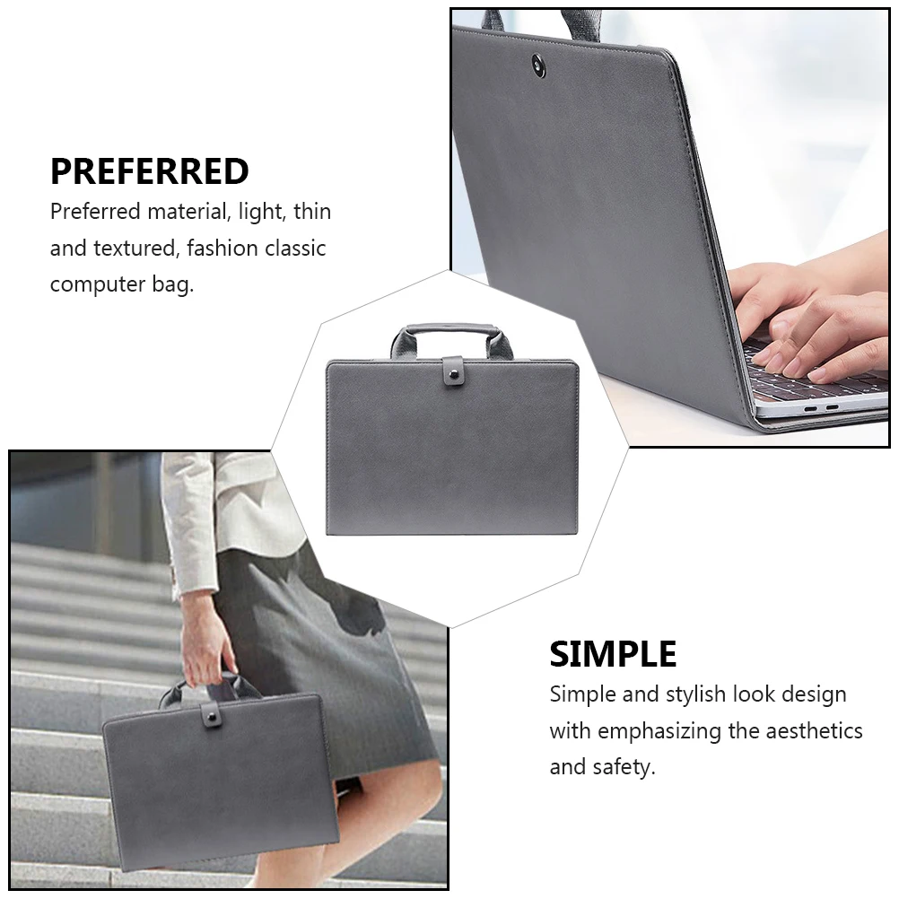 

Fashion Lightweight Textured Laptop Protective Cover Durable Computer Bag for Notebook Storage Power Cord Carry Case Office