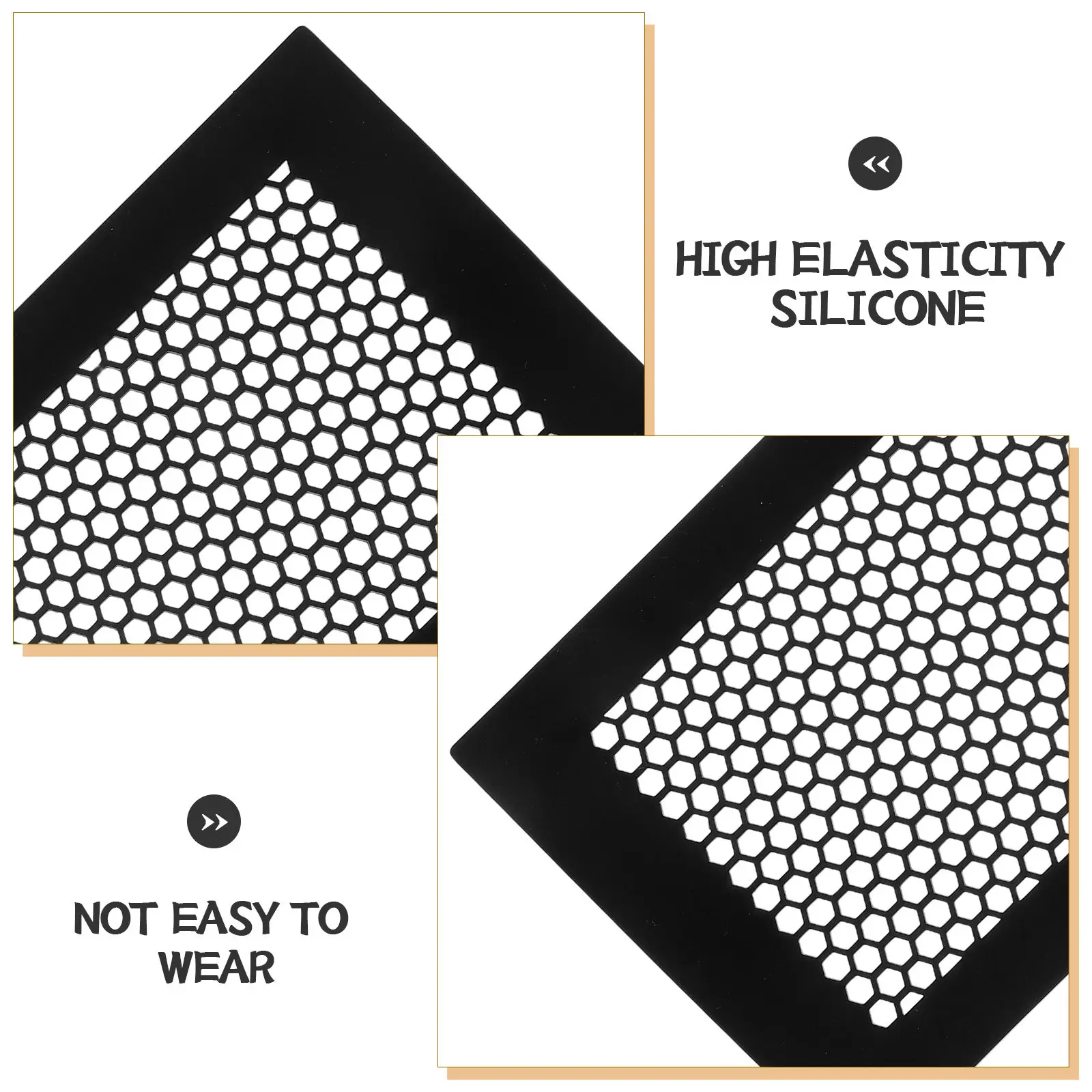 2Pcs Floor Vent Cover Silicone Flush Mount Honeycomb Mesh Air Vent Deflector 4x10 Anti Dust Filter Heating Cooling Register view 2