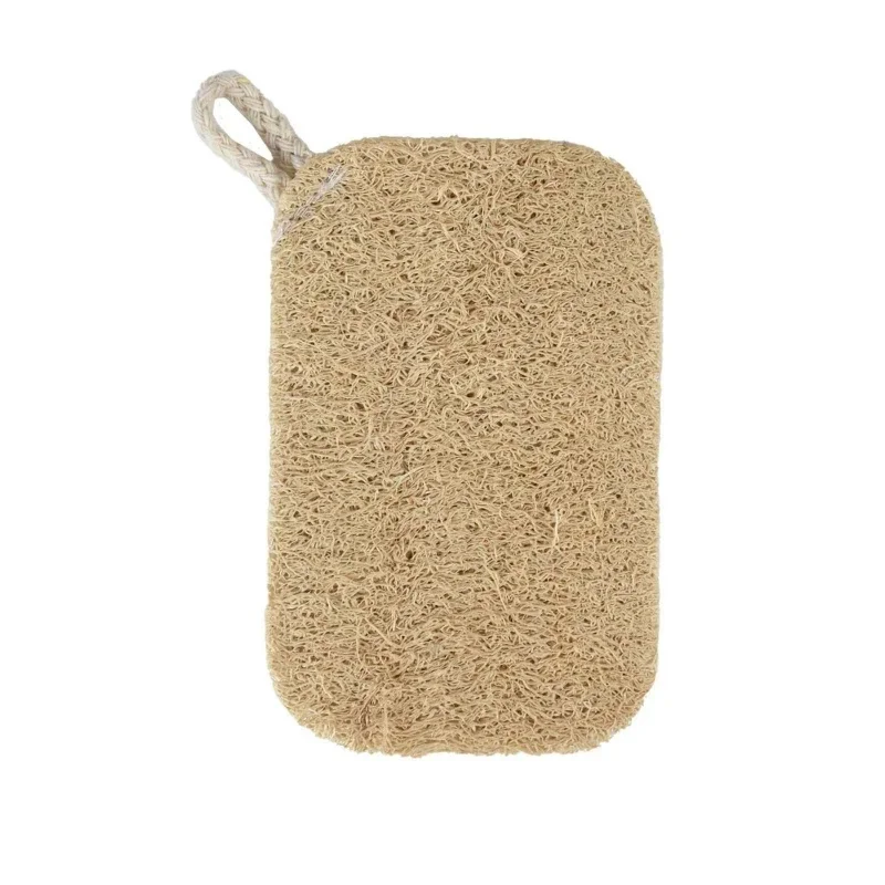 6pcs Natural Loofah Exfoliating Sponges - Gentle Body Scrubber for Shower & Bath, Bamboo Fiber Cleaning Pads 2042 - Image 6
