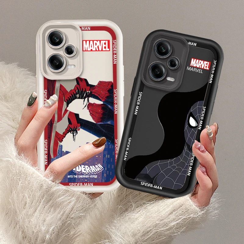 Avengers Spiderman Superhero Eye Ladder For Xiaomi Redmi Note 13 12 12C 11 11S 10 10C 10A 9C 9A Pro 5G Cover Phone Case