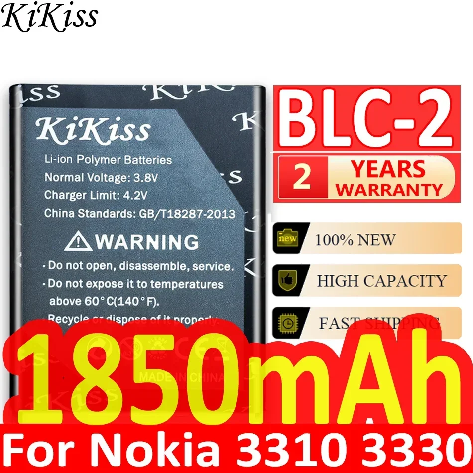 1850mAh Replacement BLC-2 Cell Phone Battery for Nokia 3310 3330 3315 3350 3510 6650 6800 3550 3410 5510