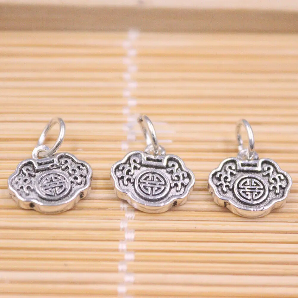 

Real 925 Sterling Silver Traditional Lock Charm Pendant 16x12mm Wholesale