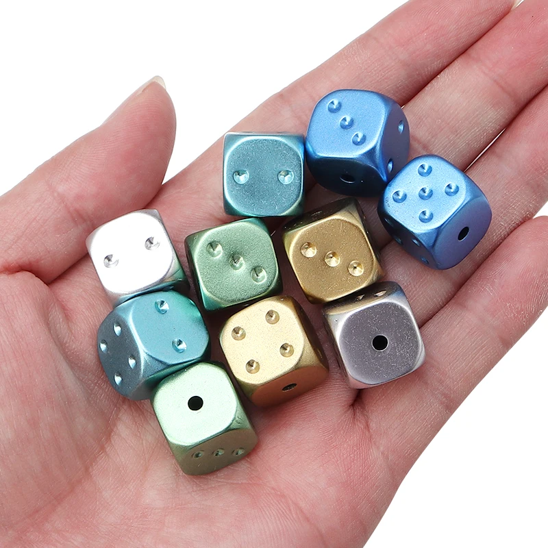 14mm 10pcs Acrylic Dice Beads Square Shape DIY Spacer Beads For Jewelry Making Necklace Charms Bracelet Accessories